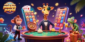 Play exciting real money pokies payid with vibrant characters and engaging casino elements.